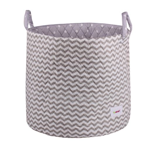 Grand panier Bulle de BB gris vagues