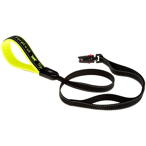 Ferplast Ferplast Laisse pour chiens en nylon SPORT DOG MATIC G25/120, innovant mousqueton avec mécanisme magnétique, rembourrage souple, coutures réflechissantes, 25 mm x L 120 cm jaune Jaune