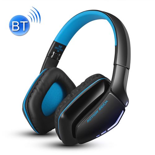 (#62) Bluetooth V4.1 Foldable Gaming Headphone Headset with Mic, For PS4, PC, Mac, Smartphones, Computers(Black+Blue)