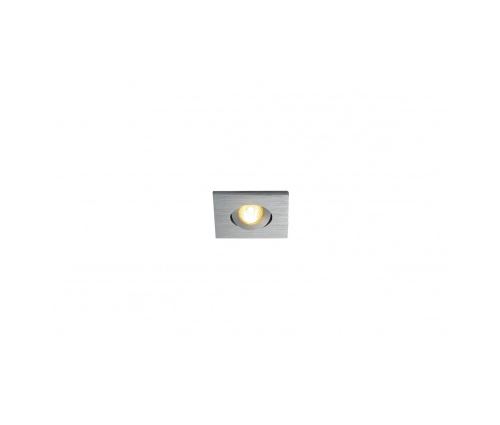 New tria mini led carré enc. alu 3w 3000k 30° alim & clips ressorts
