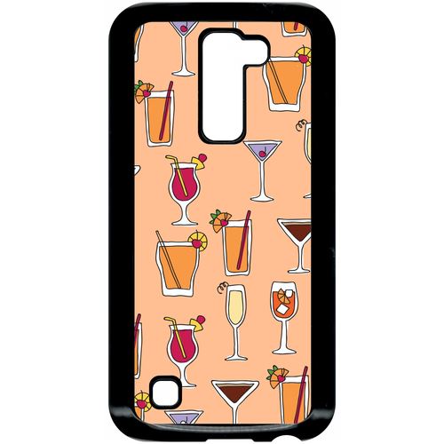 Coque Lg K10 Modele K420n Cocktails Font Orange