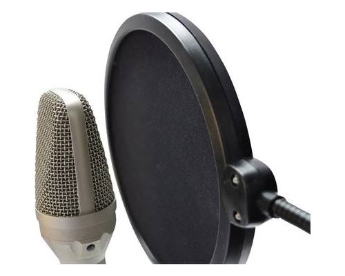 10€19 sur Filtre Anti-Pop de Microphone Écran Anti-Vent avec Double Couche  - Noir - Microphone - Achat & prix