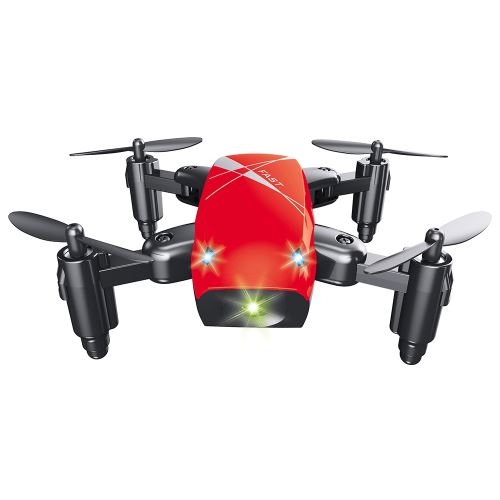 Quadricoptère RC pliable micro S9 RTF 2.4GHz 4CH gyroscopique à 6 axes / Mode sans tête / Retour de clé Rouge