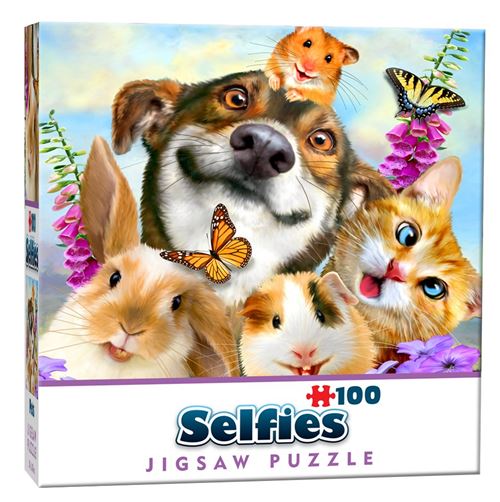 Cheatwell Jeux Mini Selfie Puzzle Animaux