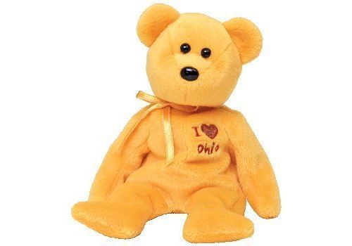 TY Beanie Baby - L'OHIO l'Ours (I Love Ohio - Etat Exclusif)