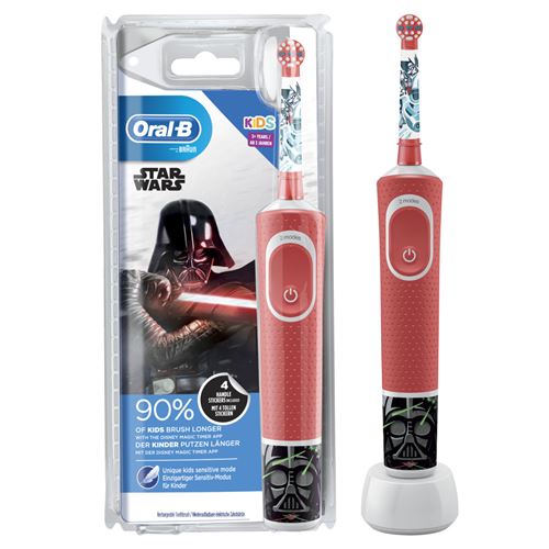 Oral-B Kids Brosse a Dents Électrique - Star Wars - adaptée a partir de 3 ans, offre le nettoyage doux et efficace