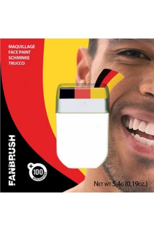 Maquillage Fanbrush Stick Noir, Rouge, Jaune Allemagne - Noir, Rouge, Jaune - 4.80g