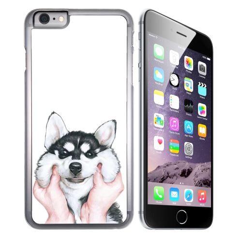 Coque pour iPhone 7 chien husky joues