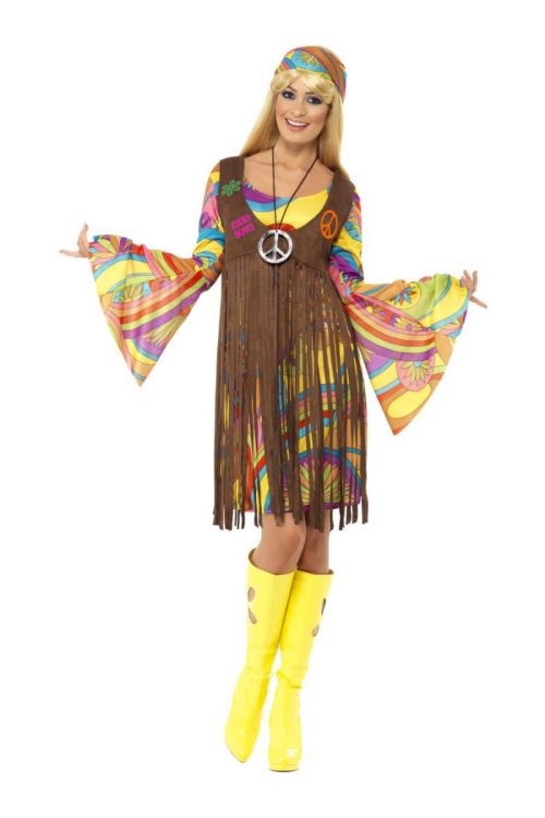Costume Groovy Lady Hippie - L