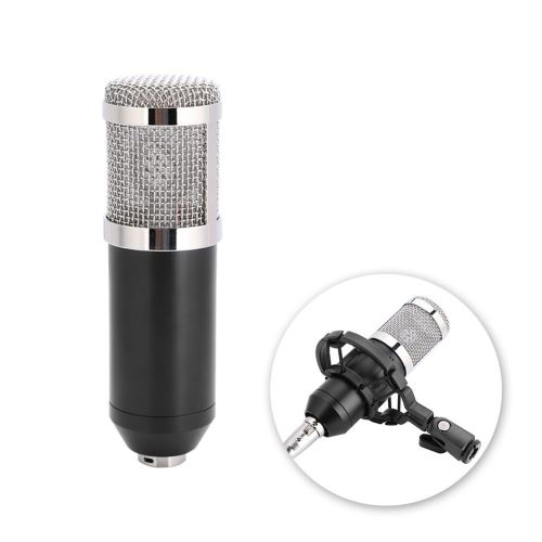 14€02 sur Set de microphones à condensateur audio professionnel Micro d' enregistrement audio de studio avec support de choc Chant - Microphone -  Achat & prix