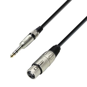 Adam Hall K3bfv1000 Cable Micro Prise Xlr Femelle Vers Prise Jack 6 3 Mm Stereo 10 M Cables Et Cordons Top Prix Fnac