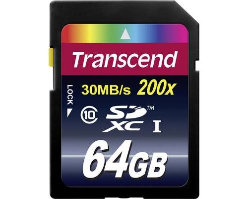 Transcend Premium - carte mémoire flash - 64 Go - SDXC