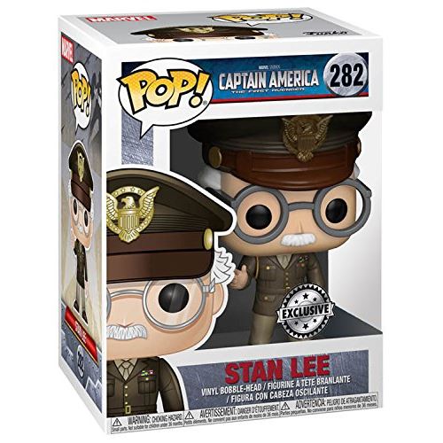Stan Lee - Captain America : Le premier Camée Vengeur Pop ! Figurine en vinyle