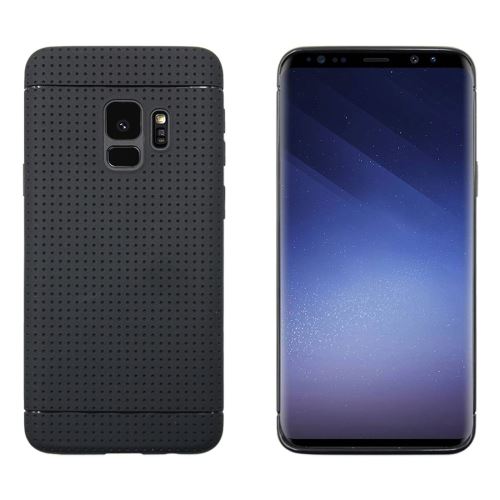 Galaxy S9 Coque Protection TPU Texture Nid Abeille Noir ALS53014