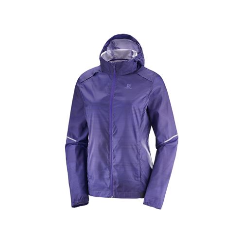 Coupe-vent à capuche femme Salomon Agile Wind Print