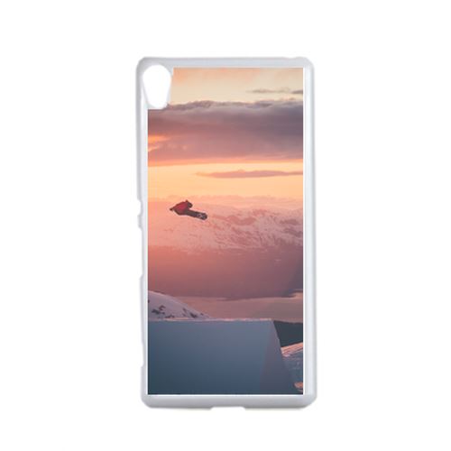 Coque Snowboard Saut Paysage Sport Compatible Sony Xperia Performance Transparent