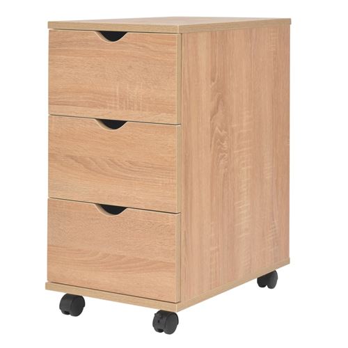 VidaXL Meuble à tiroirs 33 x 45 x 60 cm Chêne