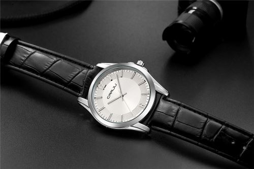 OHP Montre Homme Quartz Noir+Argent Sport Crrju 2116