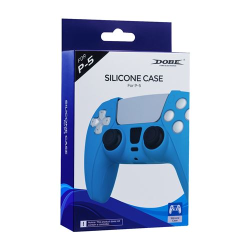 Dobe Coque Antid&eacute;rapante En Silicone Pour Ps5 - Bleu