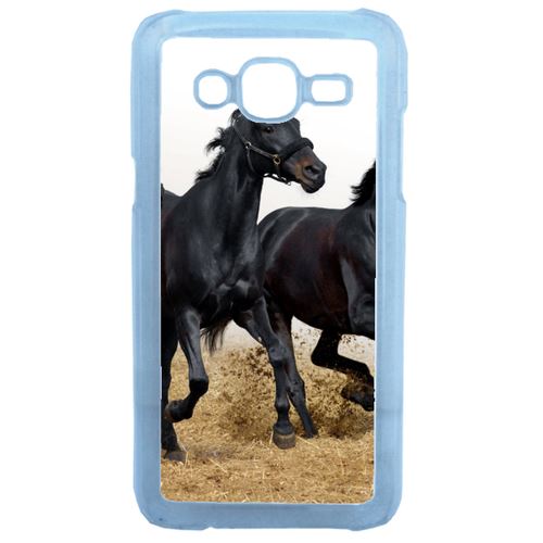 Coque Black Horses Compatible Samsung Galaxy J5 Transparent