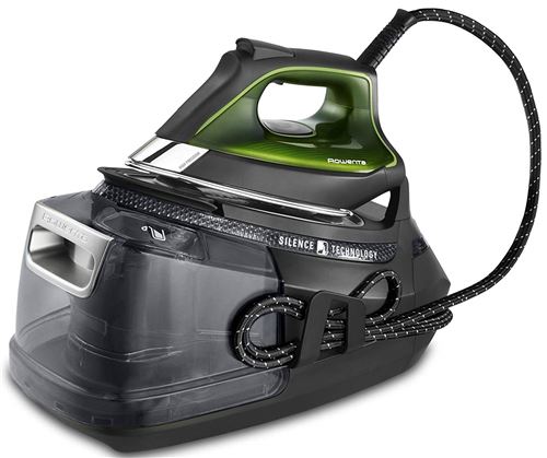 Rowenta Silence Steam Pro Fer à Repasser à Vapeur, 2800 W, 1,3 l, noir et gris