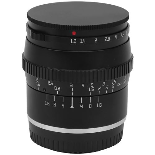 Objectif VBESTLIFE grande ouverture à Monture FX 50mm F1.2 pour Fuji X‑T4/X‑T3/X‑T30/X‑S10 - Noir