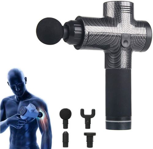 Modaka Thérapie électronique Pistolets de massage corporel à 3 rangées Pistolets de massage à DEL sans brosse Muscles du corps pour soulager la douleur