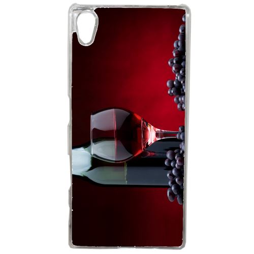 Coque Viticole Vin Raisins Compatible Sony Xperia Z4 Transparent