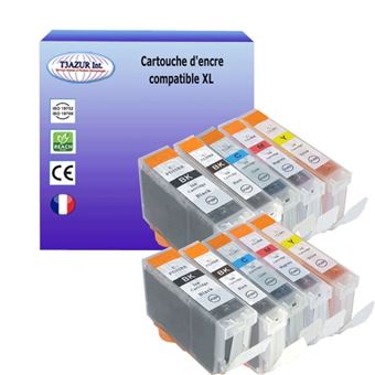 Pack De 5 Cartouches D'encre Compatibles Canon PGI5 CLI8 - Pour Imprimante Pixma MP500 Et Séries I