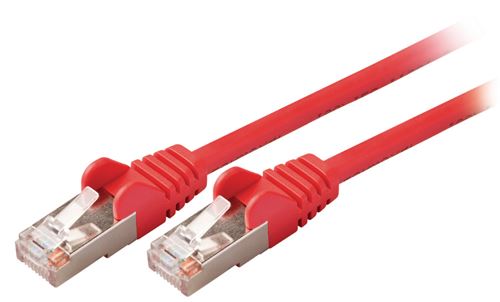 Valueline VLCP85121R50 Câble réseau Cat5e Sf / utp Rj45 (8/8) Mâle - Rj45 (8/8) Mâle 5,00 M Rouge
