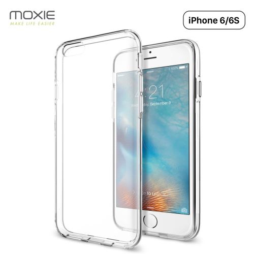 Coque iPhone 6 / iPhone 6S Moxie Skintrans Transparente, Coque en Silicone Souple Ultra Fine, Anti-traces et Anti-chocs, Ajustement Parfait