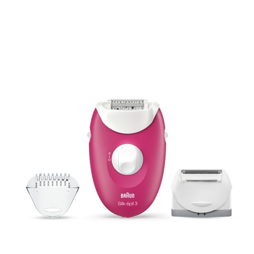 BRAUN EPILATEUR SE 3410-20 pincettes-Systeme soft lift tips-Alimentation continue-Tete de rasage-Accessoire tondeuse