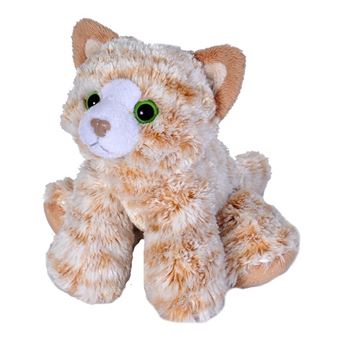 peluche chat roux et blanc