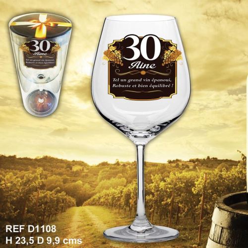 verre a vin 30aine - CD1108