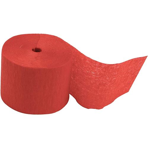 Creotime papier crêpe 20 m 5 cm 20 pièces rouge
