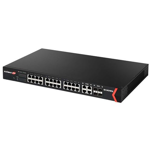 Commutateur réseau Edimax GS-5424PLC Gigabit 24 ports + avec 4 ports combo Gigabit Rj45 / sfp