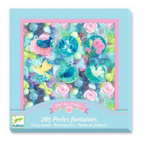 Kit bijoux Djeco - Perles fantaisies - Oiseaux - 287 pcs
