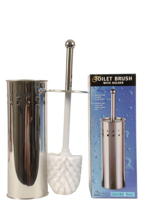 Brosse de toilette ET support en acier inoxydable