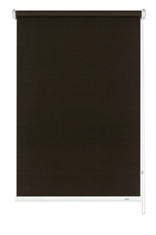 GARDINIA Store Enrouleur, Montage Mur/Plafond/Encadrement, Translucide, Opaque, Kit de Montage Inclus, Brun Foncé, 52 x 180 cm (LxH)