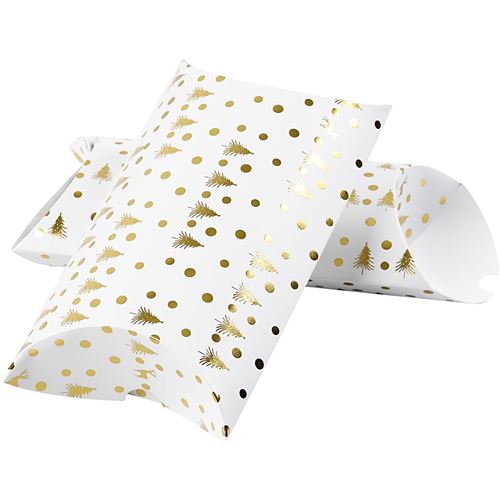 Vivi Gade coffret cadeau sapin de noël cerf 18 x 15 x 6 x 6 cm 3 pièces blanc