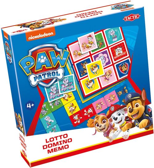 Tactic Jeux 3 en 1 (mémo, loto, domino) Patrouille de patrouilles