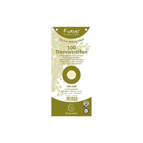 Exacompta Forever - Intercalaire - Paysage - Chamois (Pack De 100)