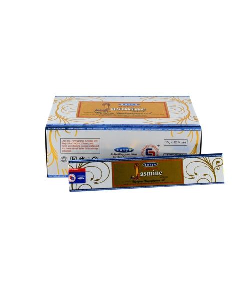 Encens natural serie satya - jasmin - 15 grs - lot de 12 boites