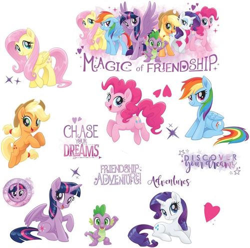 RoomMates stickers muraux My Little Pony vinyle 13 pièces