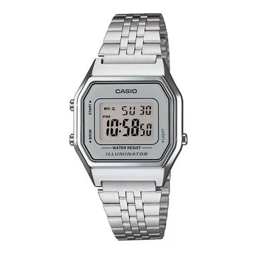 CASIO  Montre Femme Digitale avec Bracelet en Acier Inoxydable &ndash; LA680WA-7D