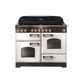 Piano de cuisson vitrocéramique falcon cdl110ecwh/b-eu blanc laiton