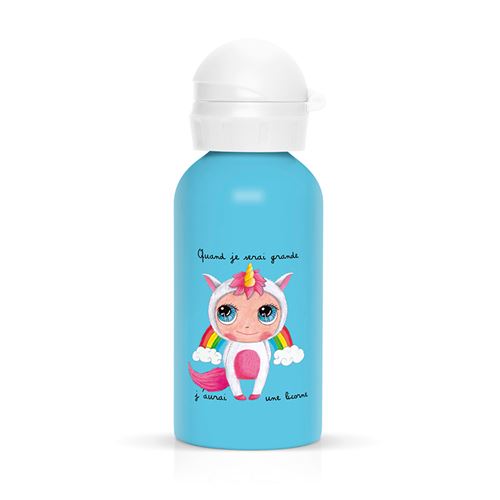 Gourde « Quand je serai grande j’aurai une licorne »