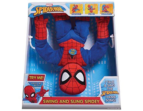 Il suffit de jouer Marvel Swing Sling Spiderman Plush