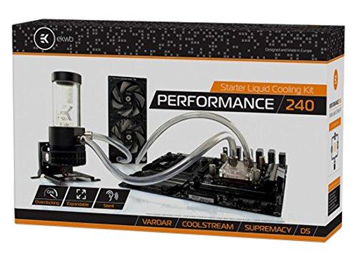 EK Water Blocks EK-KIT P240 – Système de refroidissement liquide pour ordinateur (noir, transparent)