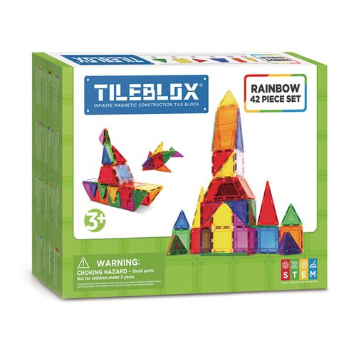 Tileblox Rainbow set, 42dlg.